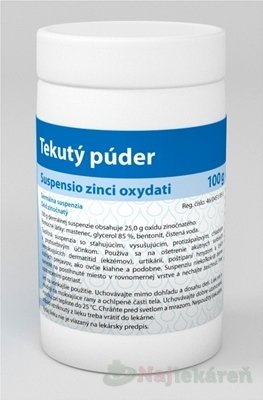 E-shop Tekutý púder VULM (Suspensio zinci oxydati) 100g