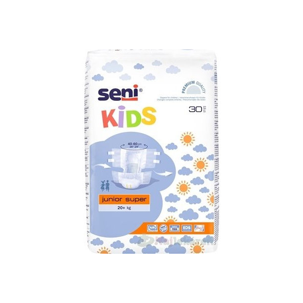 Seni KIDS junior super plienkové nohavičky, 20+ kg,30 ks