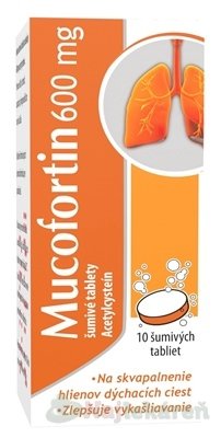 E-shop Mucofortin 600 mg šumivé tablety na vykašliavanie 10 ks