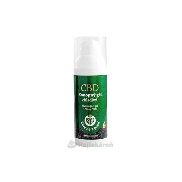Zdravie z pece CBD Konopný gél chladivý emulzný, mentolový 1x50 ml