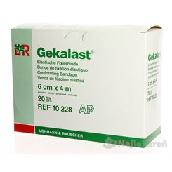 GEKALAST HYDROF. ELAST. FIXAČNÝ OBVAZ 6cmx4m 1x20 ks