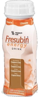 Fresubin Energy DRINK, príchuť kapučíno 4x200ml