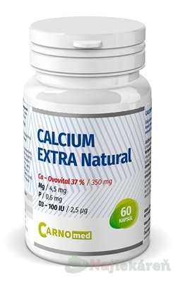 E-shop CarnoMed Calcium EXTRA Natural cps 1x60 ks