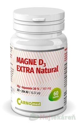 E-shop CarnoMed Magne D3 EXTRA Natural cps 1x60 ks