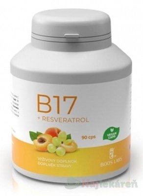E-shop B17 + RESVERATROL - Boos Labs -antioxidant, cps 1x90 ks