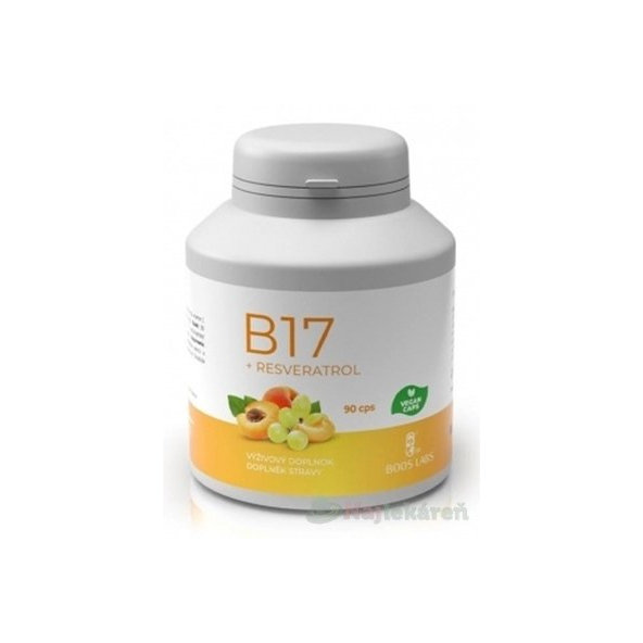 B17 + RESVERATROL - Boos Labs -antioxidant, cps 1x90 ks