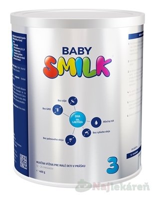 E-shop BABYSMILK 3 (12-24 m), 1x400 g, mliečna výživa pre malé deti v prášku