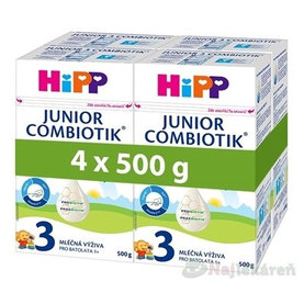 HiPP 3 JUNIOR COMBIOTIK mliečna výživa pre batoľatá (od 1 roka ) 4x500 g