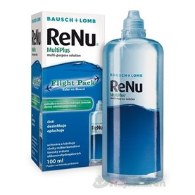 ReNu MultiPlus Flight pack roztok na kontaktné šošovky (modrý) 1x100 ml