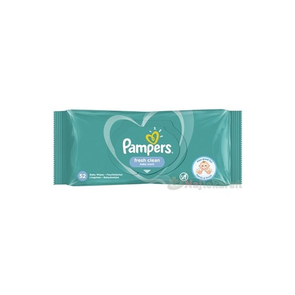 PAMPERS Baby Wipes Fresh Clean vlhčené obrúsky 1x52 ks
