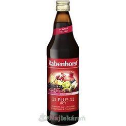 Rabenhorst 11 + 11 MULTIVITAMÍN ROT šťava z červeného ovocia 750ml