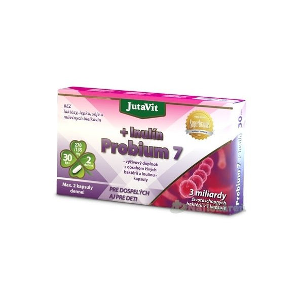 JutaVit Probium 7 + Inulín, probiotikum, cps 1x30 ks