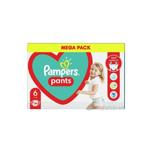 PAMPERS Active PANTS BOX veľkosť 6, plienkové nohavičky (15+ kg) 1x84 ks