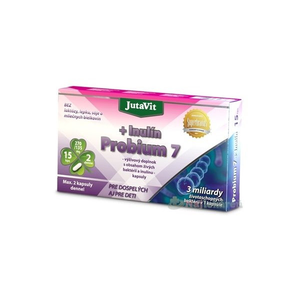 JutaVit Probium 7 + Inulín, probiotikum, cps 1x15 ks