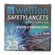 Wellion SAFETYLANCETS 23G - Lanceta bezpečnostná priemer 2,2 mm, sterilná, jednorazová 1x200 ks