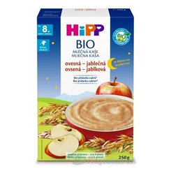 HiPP BIO MLIEČNA KAŠA Dobrú noc Ovseno-jablková (od 8. mesiaca) 250g