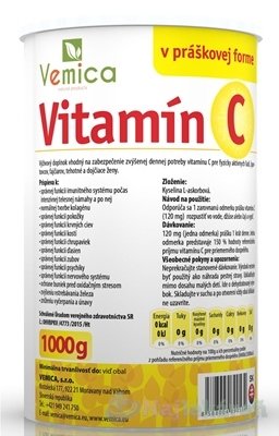E-shop Vemica Vitamín C (dóza) prášok 1x1000 g