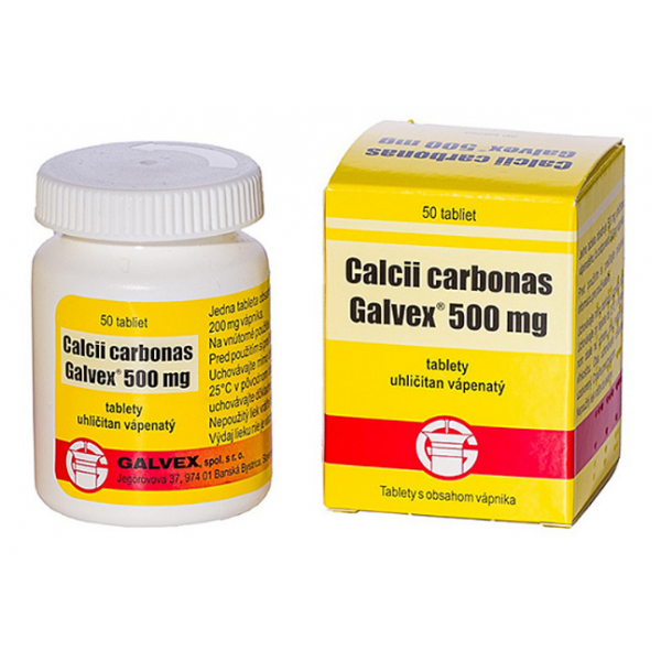 E-shop Galvex Kalciové tablety 500 mg tbl 1x500 ks