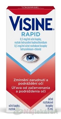 E-shop Visine Rapid 0,5 mg/ml očné kvapky 1x15 ml
