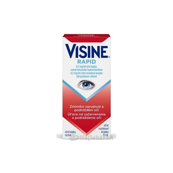 Visine Rapid 0,5 mg/ml očné kvapky 1x15 ml