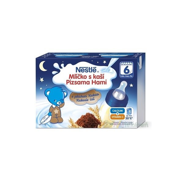 Nestlé Mliečko s kašou KAKAOVÉ od ukonč. 6. mesiaca 2x200 ml (400 ml)
