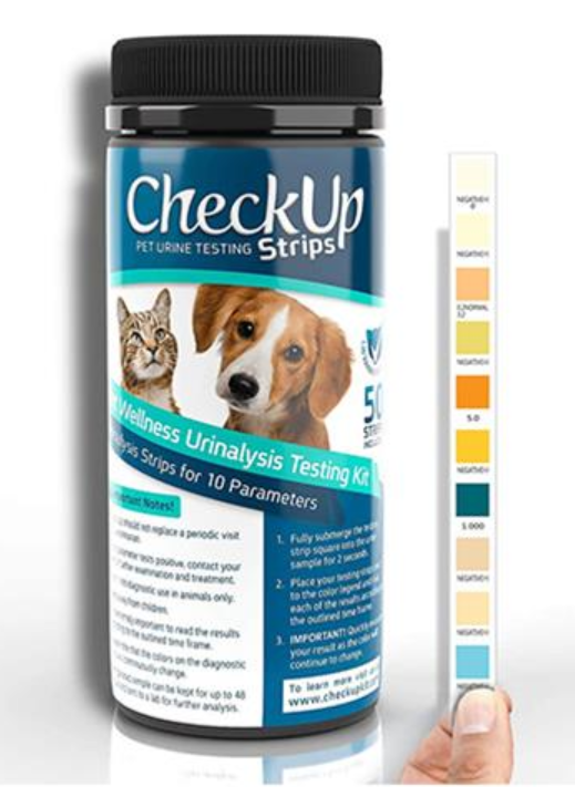 E-shop CheckUp Pet Diagnostické prúžky - 10 parametrov, 50ks