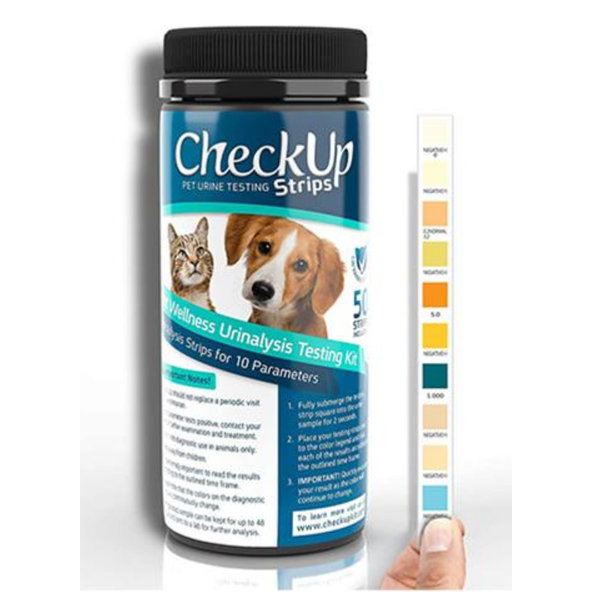 CheckUp Pet Diagnostické prúžky - 10 parametrov, 50ks