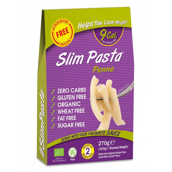 Bio Cestoviny Slim Pasta Penne - Slim Pasta, 270g
