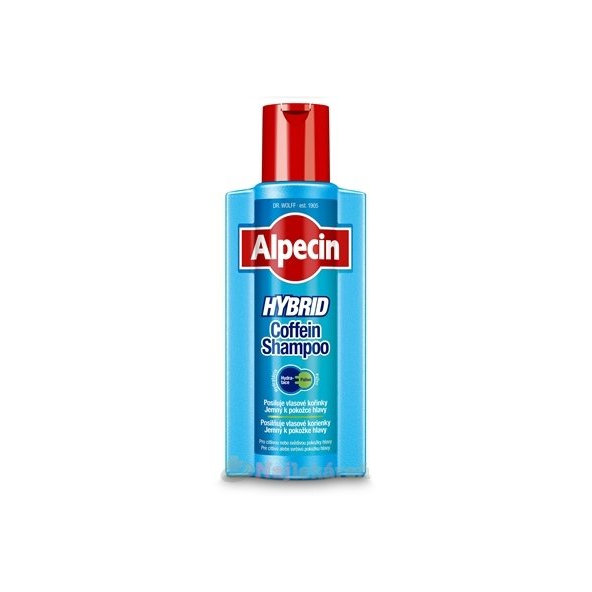 ALPECIN HYBRID Coffein Shampoo kofeínový šampón pre suchú, svrbivú pokožku hlavy 1x375 ml