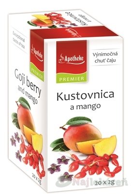 E-shop APOTHEKE PREMIER SELECTION Kustovnica a mango, 20x2 g
