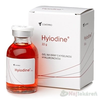 E-shop Hyiodine gél na rany s kyselinou hyalurónovou, 22 g