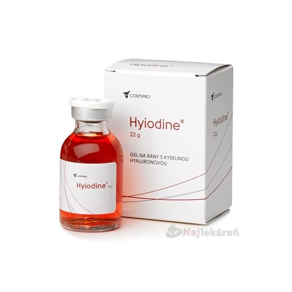 Hyiodine gél na rany s kyselinou hyalurónovou, 22 g