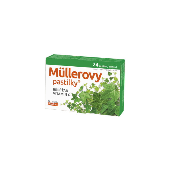 MÜLLEROVE pastilky BREČTAN, VIT. C 1x24 ks