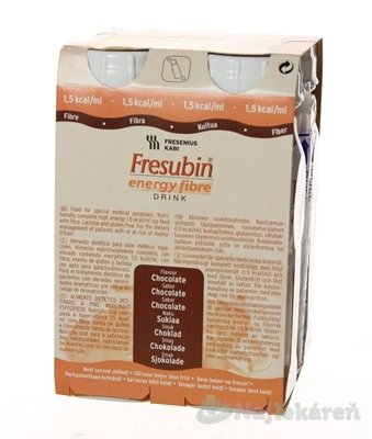 E-shop Fresubin Energy fibre DRINK čokoládová príchuť 4x200ml
