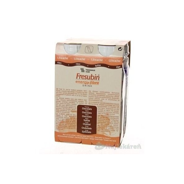Fresubin Energy fibre DRINK čokoládová príchuť 4x200ml