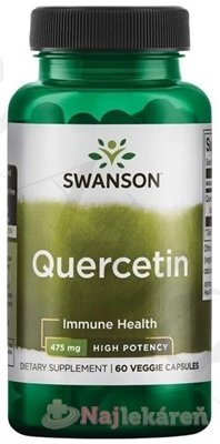 E-shop SWANSON Quercetin na imunitu a ochranu ciev, cps 1x60 ks