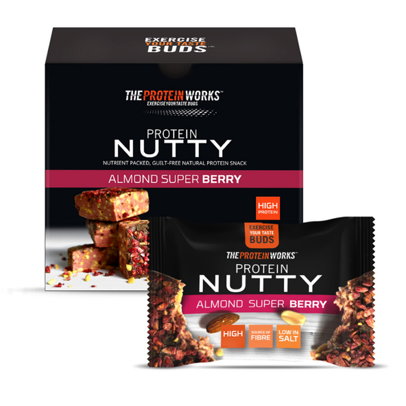 Protein Nutty - The Protein Works, mandľa super bobule, 40g