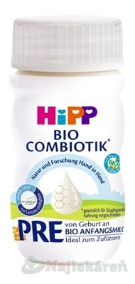 E-shop HiPP PRE BIO Combiotik tekutá počiatočná mliečna dojč. výživa 24x90 ml