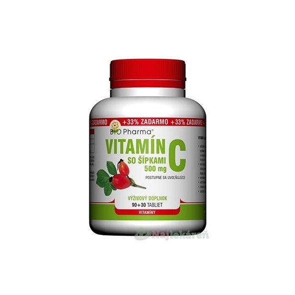 BIO Pharma Vitamín C so šípkami 500 mg