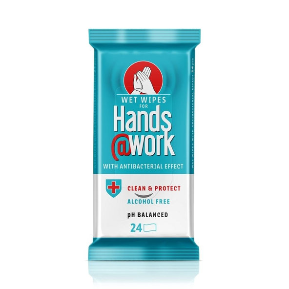 Vlhčené utierky Hands@Work 24 ks