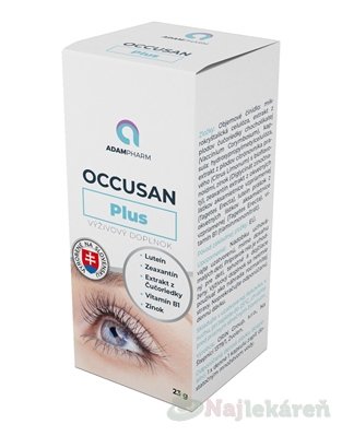 E-shop ADAMPharm OCCUSAN Plus, výživa pre oči, cps 1x60 ks