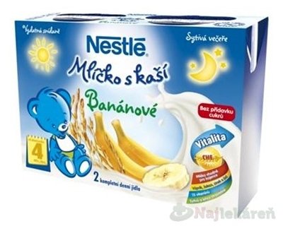 E-shop Nestlé Mliečko s kašou BANÁNOVÉ