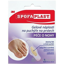 3M SPOFAPLAST Gélové náplasti na pľuzgiere na prstoch, malé, 70x26 mm, 1x5 ks