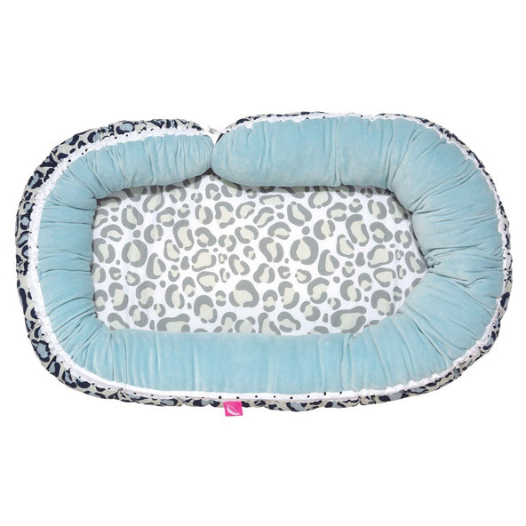 MOTHERHOOD Hniezdo pre bábätko + Hniezdo Junior 2v1 Dark Blue Ocelot