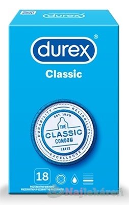 E-shop DUREX Classic kondóm 18 ks