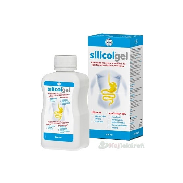 Silicolgel koloidná kys. kremičitá na gastrointestinálne problémy 1x200 ml