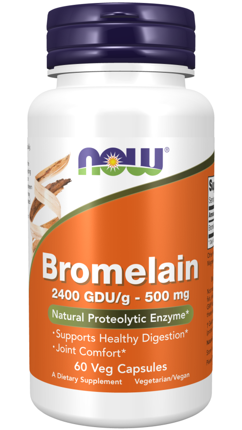 E-shop Bromelain 500 mg - NOW Foods, 60 cps.