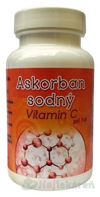 Askorban sodný Vitamín C pH 7-8 prášok 115 g