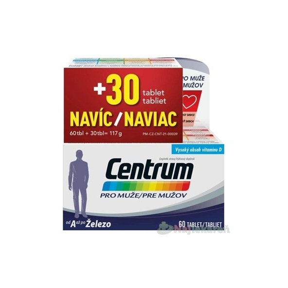 Centrum pre mužov SPRING PROMO tbl 60+30 naviac (90 ks)