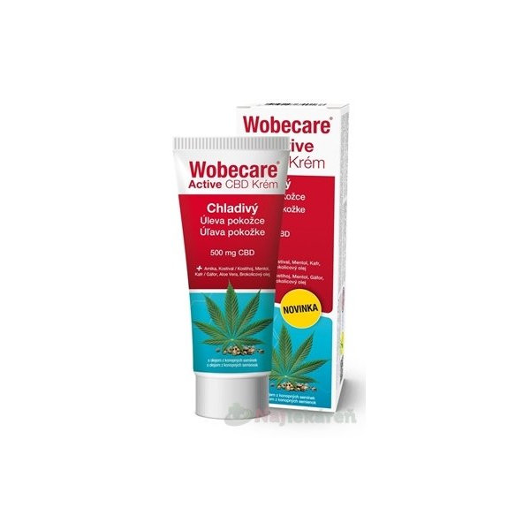 Wobecare Active CBD krém s upokojujúcim a chladivým účinkom 100ml